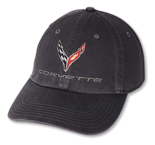 C8 Corvette Next Generation Gorro Lavado Con Ropa (carbón)