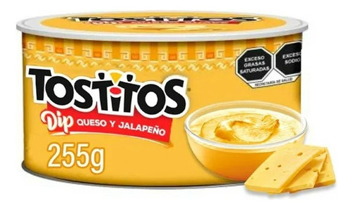 3 Pzas Dip Sabritas Tostitos Queso Suave 255 G