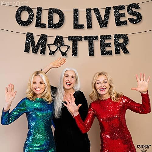 Katchon, Pancarta Old Lives Matter Brillo, 10 Pies | Black |