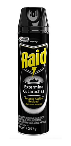 Raid Aerosol Extermina Cucarachas  Pack X3unidades 
