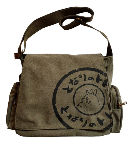 Morral Totoro Canvas Messenger Bag - A Pedido_exkarg