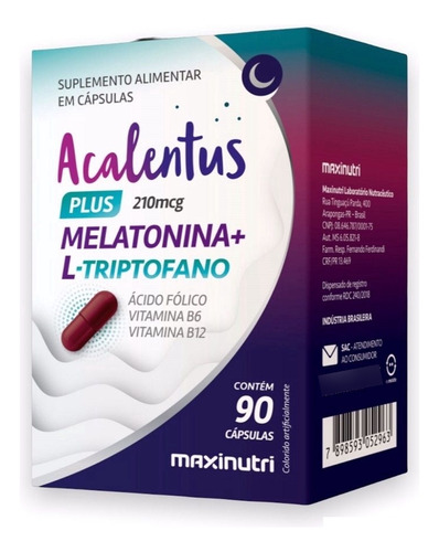 Acalentus Melatonina + L-triptofano (90 Caps)