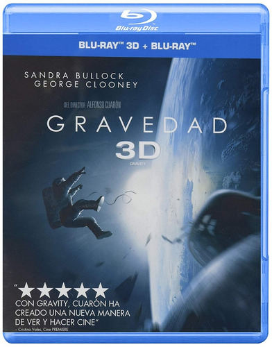 Gravedad Película Alfonso Cuaron Bluray 3d + Bluray