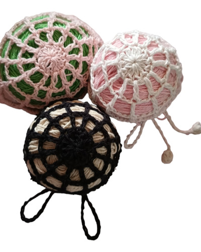 Pack Redecillas Cubre Rodete Tejidas A Crochet X 2 Unidades