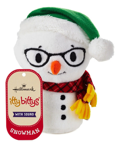 Itty Bittys Peluche Snowman Muñeco Nieve Sonido Hallmark Color Multicolor