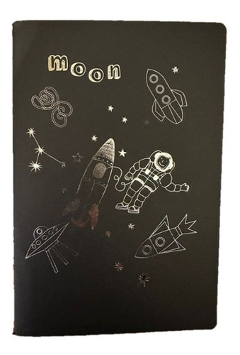 Cuaderno Negro Diferentes Diseño 21x14 Cm / Libreta Negra
