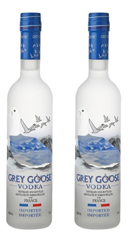 2 Vodka Grey Goose 375 Ml Miniatura