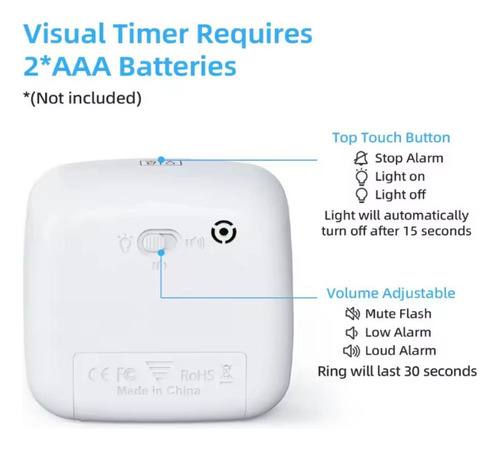 Kids Time Manager, Bonito Despertador De Dibujos Animados, D
