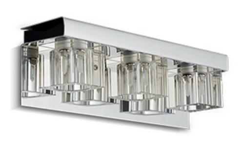 Aplique De Interior Gam Cristal 3 Luces Ideal Baño / Nexo