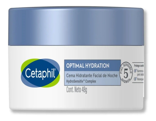 Cetaphil Optimal Hydration Crema Hidratante Facial Noche 48g Tipo de piel Seca y sensible