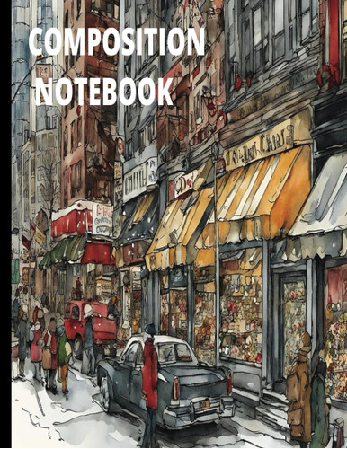 Libro: Composition Notebook: Aesthetic City Facades 110 Page