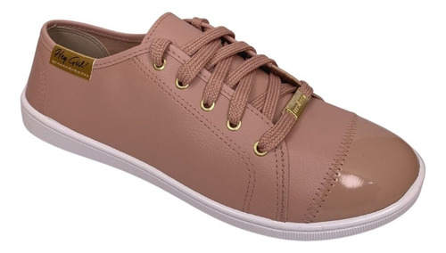 Tênis Feminino Moleca Napa Rosa - Casual 