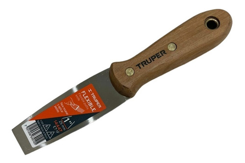 Espatula Flexible 1' Paq. C6 Mango De Madera Truper 14447