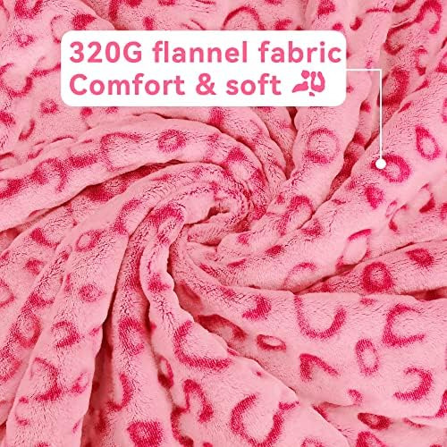 Zhiku Manta Cálida Manta De Lana Suave Rosa Manta De Tiro 60