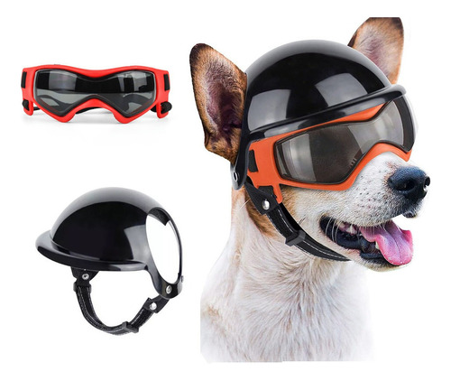 Casco Para Perros Con Funda De Seguridad Para Mascotas,