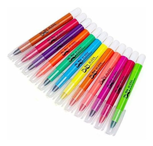 Resaltadores De Gel Mr. Pen - Pack 12, No Sangra