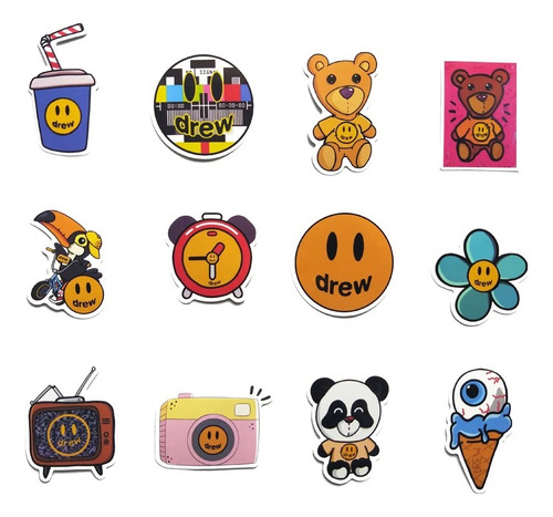Justin Bieber Stickers 50 Calcomanias De Pvc Vs Agua