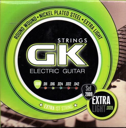 Encordado De Guitarra Electrica Gk 009 - 042 - Los Chiquibum