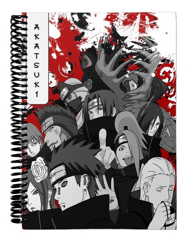 Cuaderno Akatsuki Naruto - Tapa Dura A5 - Tematico