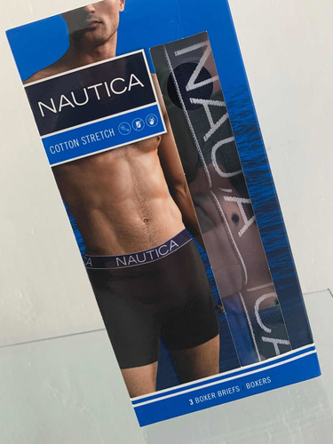 Boxer  Nautica 100% Genuinos , Paquete De 3 , Caballero