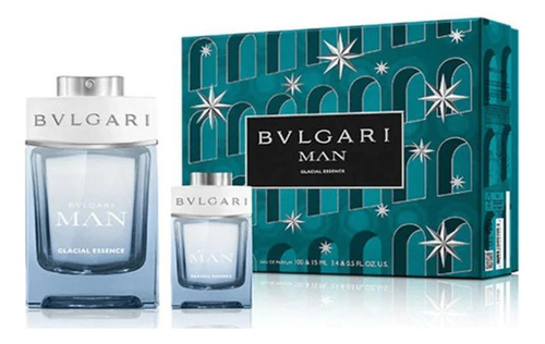 Kit Bvlgari Man Glacial Essence Edp 100ml + Mini 15ml