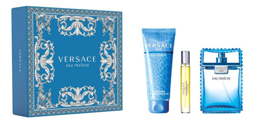 Versace Eau Fraiche Man Edt 100ml Set De Perfume 3 Piezas