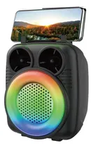 Comprar Mini Parlante Bluetooth Luces Led Rgb Kimiso+soporte Celular