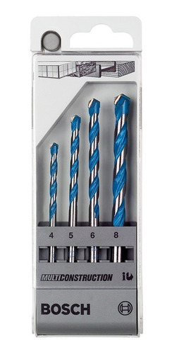 Set Kit Mechas Multiconstruccion Bosch 4 Piezas Tecnofast