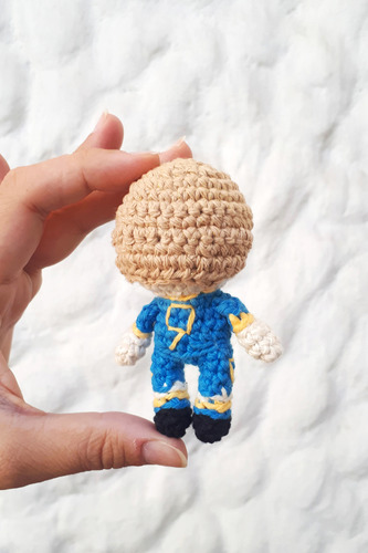 Muñeco Martín Palermo Boca Jrs. Amigurumi Tejido - Pipelino