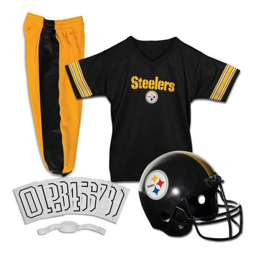Uniforme Casco Jersey Disfraz Nfl Pittsburgh Steelers Niños