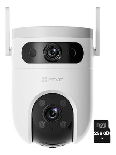 Cámara H9c 5mp + 5mp Ezviz Binocular Exterior 360º + Sd256gb