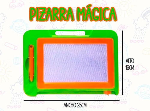 Imagen 2 de 10 de Pizarra Magica Magnetica Juego Infantil Juguete Lapiz Valija