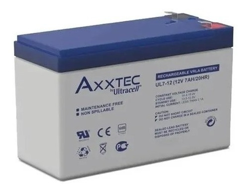 Bateria 12v 7ah Axxtec-ultracell