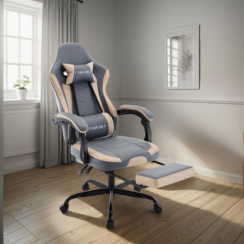 Silla De Juegos Con Soporte Lumbar Ergonómico Y Reposapiés