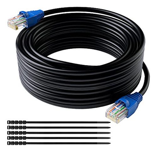 Cat6 Outdoor Ethernet Cable Heavy Duty 75 Feet Cat 6 Network