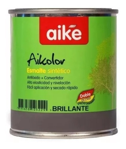 Esmalte Sintetico Blanco Satinado Aike X 4 Lt Efecto Laquead