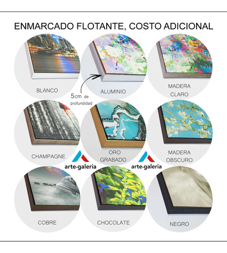 Set 4 Cuadros Canvas Cerebro Multifuncional 80x150cm