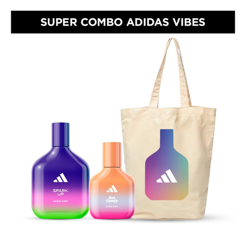 Combo Perfume Adidas Vibes Spark Up 100ml + 30ml + Tote