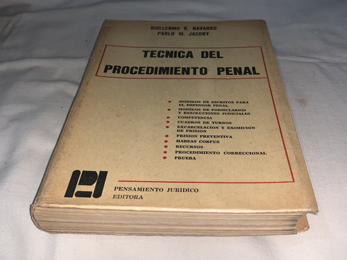 Tecnica Del Procedimiento Penal - Navarro - Pensamiento J. (Usado)