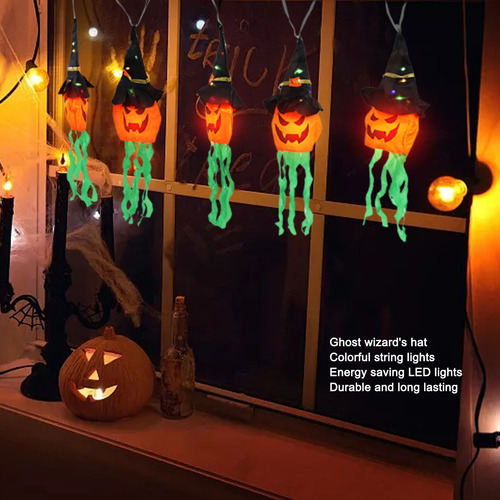Luces De Calabaza Para Halloween, Decoraciones, Luz Led De C