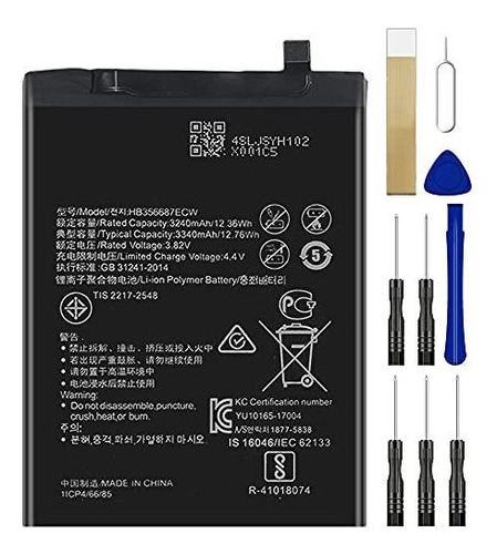 Batería De Reemplazo Hb356687ecw Para Huawei Mate Se