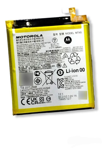 Bateria Motorola Moto Edge 20 Pro Original Mt45