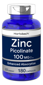 Horbaach - Picolinato De Zinc 100 Mg | 180 Cáps