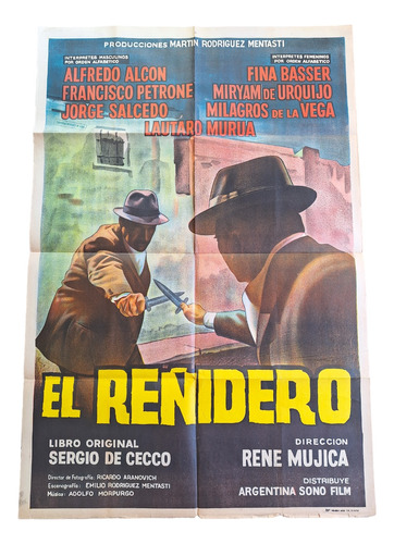 Poster Afiche Cine Argentino El Reñidero Alfredo Alcón *