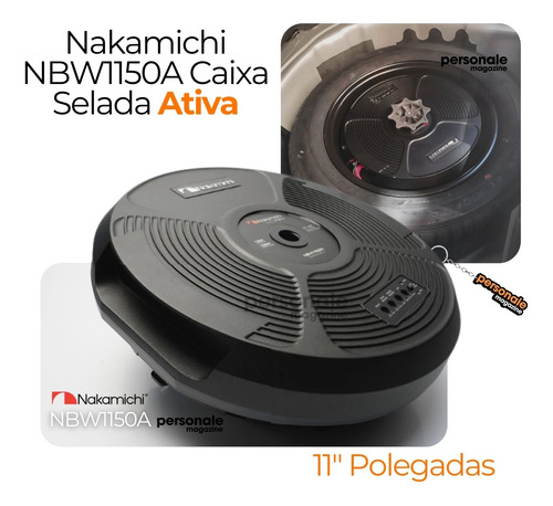 Caixa Ativa Subwoofer Step Selada 11 1000w Nakamichi 4ohms