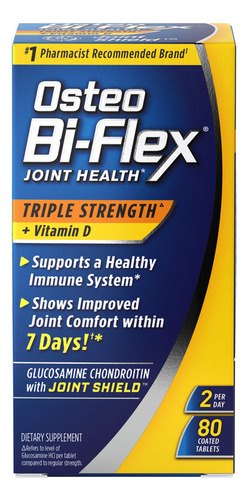 Osteo Bi-flex Triple Fuerza (5) Con Vitamina D, Glucosamina,