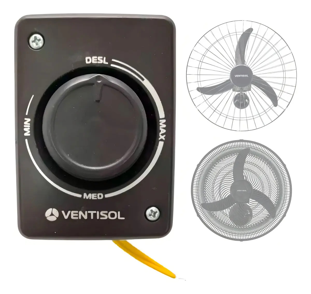 Controle De Velocidade Ventilador Ventisol 60cm Preto