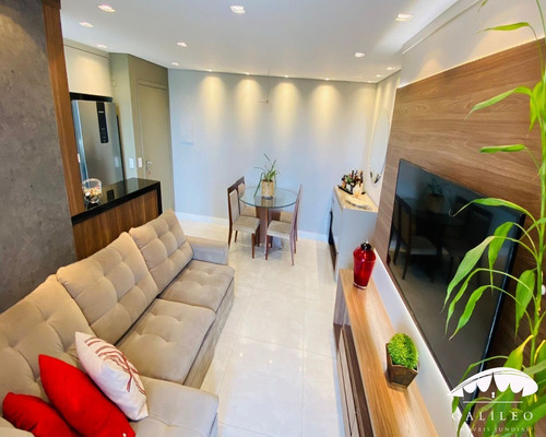 Imagem 6 de 24 de Vende-se Apartamento Todo Planejado 79m² -3 Dormitórios Sendo 1 Suíte - Ampla Sala -varanda Envidraçada - 2 Vagas - Cond. Contemporâneo -jundiaí - Ap02078 - 70421683