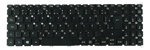 Teclado para Notebook Acer A515 cor black
