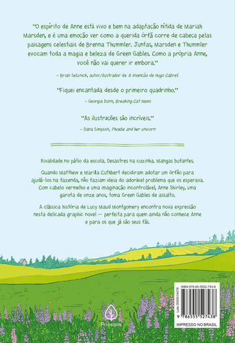 Anne of Green Gables: una novela gráfica, de Maud Montgomery, Lucy. Universo Anne Editorial Ciranda Cultural Editora E Distribuidora Ltda., tapa blanda en portugués, 2022
